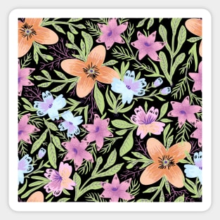 Floral design print Sticker